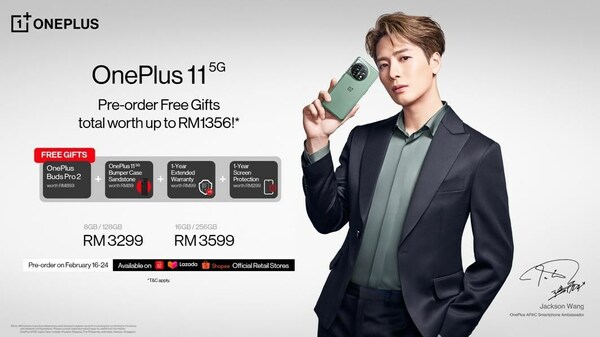 MALAYSIA'S ONEPLUS 11 5G PRE-ORDER FIRST ONE-HOUR'S SALES RESULT HAS BEATEN  ITS PREVIOUS FLAGSHIP'S 14-DAY PRE-ORDER RECORD - PR Newswire APAC