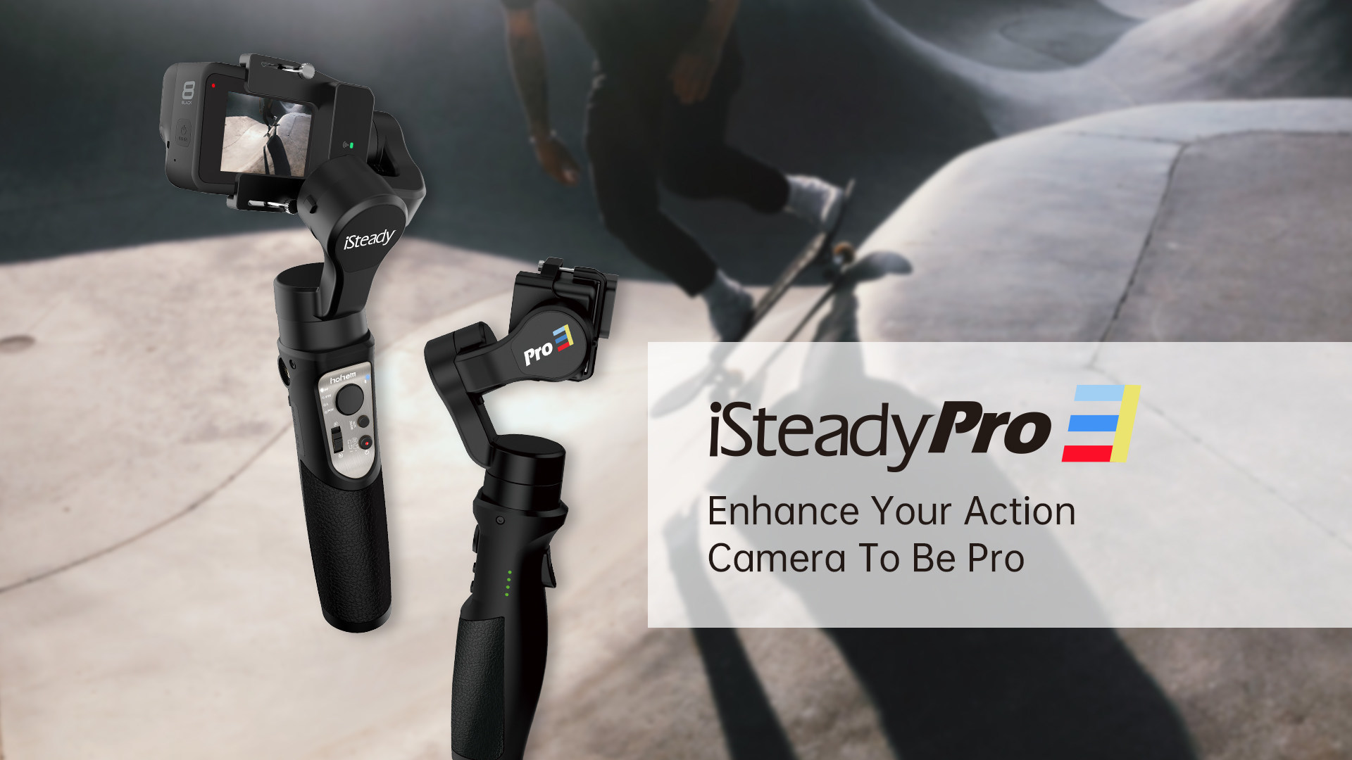 Track with your GoPro or DJI Action with Hohem iSteady M6 
