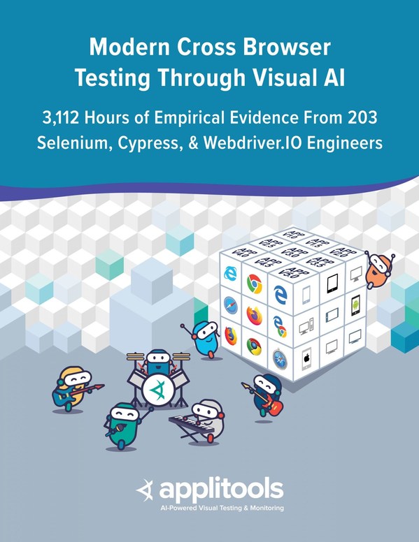The Modern Cross Browser Testing Through Visual AI report compiles 3,125 hours of cross environment testing data based on a modern, responsive ecommerce application across 21 browser and viewport combinations. It is the most comprehensive study of its kind to date.