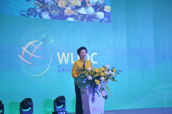 Wu Xu berpidato dalam konferensi tersebut