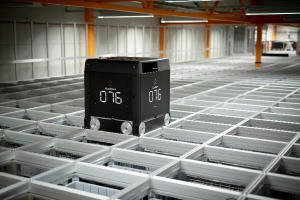 The Black Line(TM): One of AutoStore’s Automated Storage & Retrieval Systems