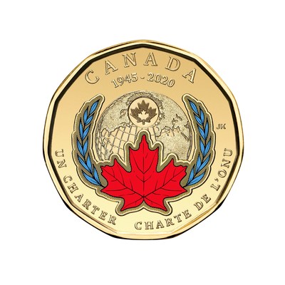 カナダ造幣局初の色付きドルコインが国連憲章調印75周年を記念-PR Newswire APAC