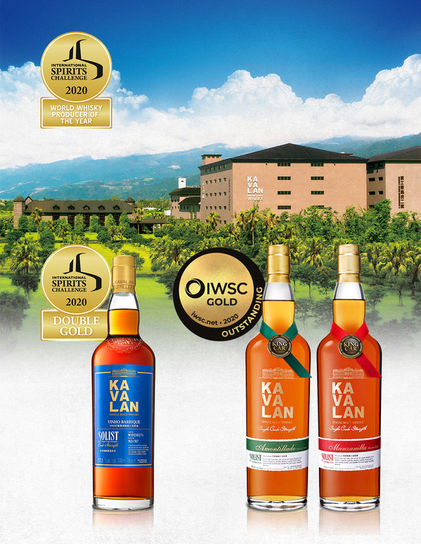 ISC’s 2020 ‘World Whisky Producer of the Year’ title goes to Kavalan, building on the Double Gold awarded to the Solist Vinho Barrique. Solist Amontillado and Solist Manzanilla also clinched Gold Outstanding from IWSC