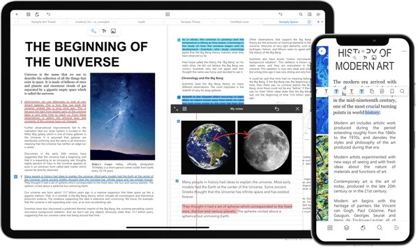 PDF annotation & note taking application Flexcil released it's new version supports iPad and iPhone