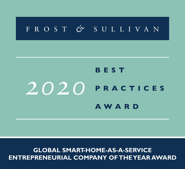 2020 Global Smart-Home-as-a-Service Entrepreneurial Company of the Year Award