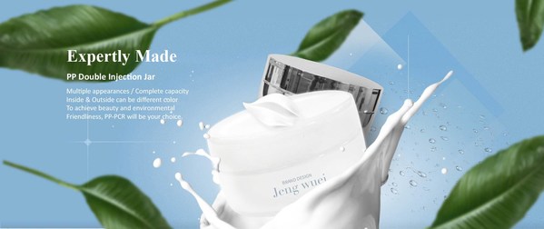 JENG WUEI’s highly professional and beautifully clean style of PP Double Injection jar epitomise the high-quality and versatile packaging this Taiwanese company is able to create