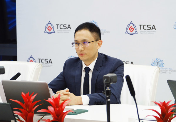 Mr. Adkins Zheng แห่ง TCSA กล่าวปาฐกถาพิเศษที่งาน Dialogue of Continents