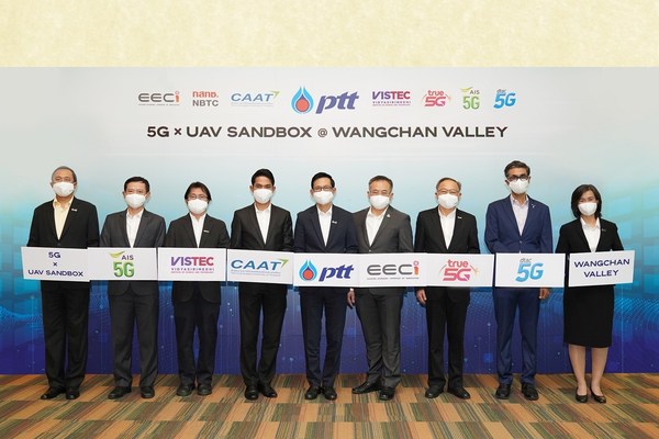 PTT Team Up with Partners to Launch 5G x UAV SANDBOX to Unlock Thailand’s First Restriction-free Drone Testing Area at Wangchan Valley