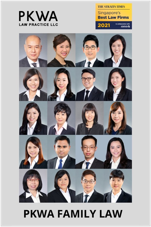 PKWA Law amongst the top tier law firms for family law, divorce, wills and probate in Singapore