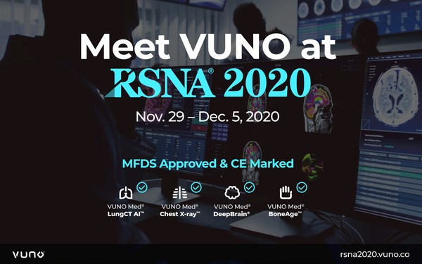 VUNOがRSNA 2020でAIソリューションと研究成果を共有