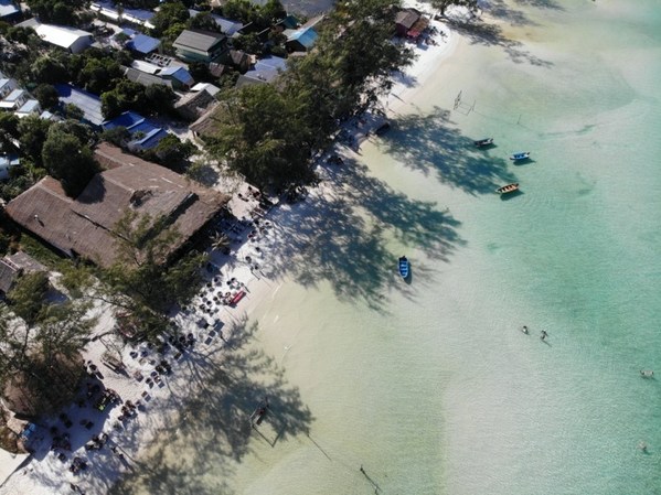 Koh Rong Sanloem island in Cambodia to be powered by renewable energy in Q2’21. [Photo by Canopy Power]
