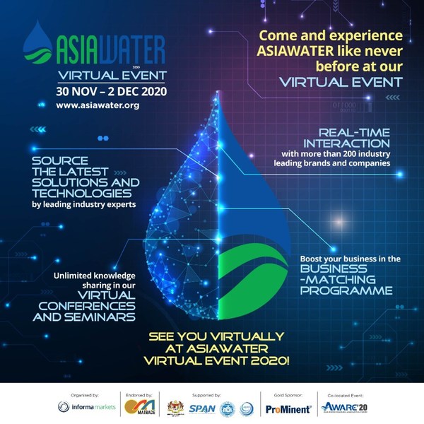 ASIAWATER Virtual Event 2020 Opens Today (30 November)