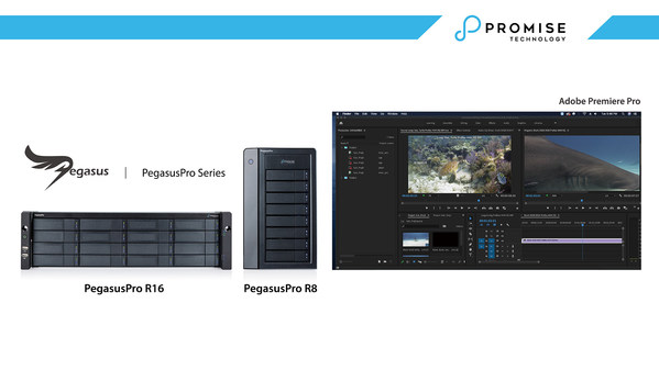 PROMISE PegasusPro offers seamless integration with the industry-leading video editing software Adobe Premiere® Pro to support digital collaborative editing of 4K/5K video formats without compromising performance.