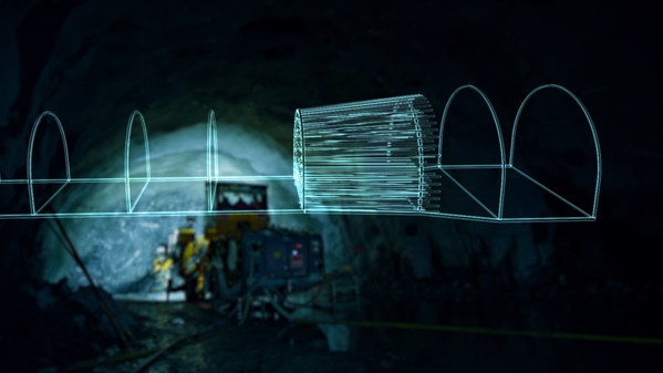 安百拓动态隧道工具包为隧道掘进创建布孔方案