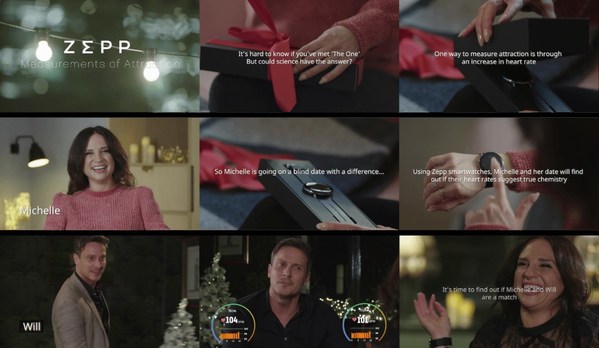 Zepp's first reality web film for the Christmas season “Measurements of Attraction”