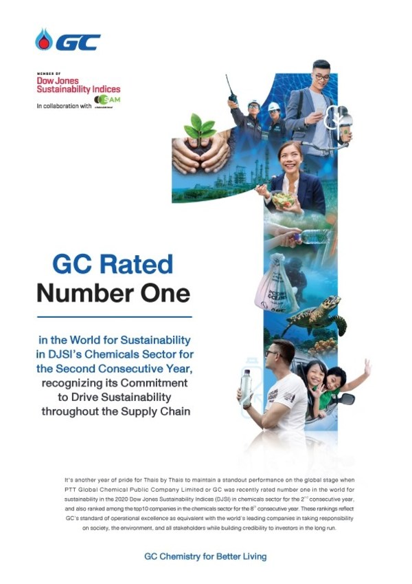 GC’s Sustainable Operation Result GC Ranked Number One in the World in the DJSI chemicals sector for the second consecutive year