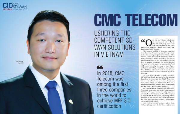 CMC Telecom among TOP 10 SD WAN Solution Providers in Asia Pacific