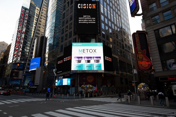 Maypharm’s METOX at the Times Square Spectacular Digital Billboard