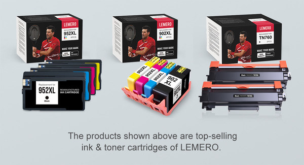 Top-selling ink & toner cartridges of LEMERO.