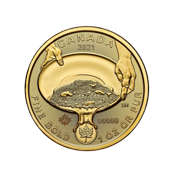 加拿大皇家铸币厂Klondike（克朗代克）淘金热125周年纯金纪念币