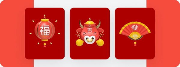 Animated e-hongbao wrappers found in the Revolut app