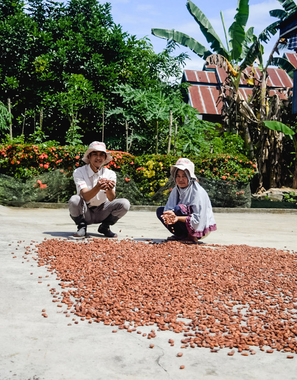 Varian produk lengkap Van Houten Professional mengandung kakao lestari yang 100% dipasok secara berkelanjutan melalui program Cocoa Horizons Foundation yang  berdampak positif bagi kehidupan petani kakao dan komunitasnya di Sulawesi