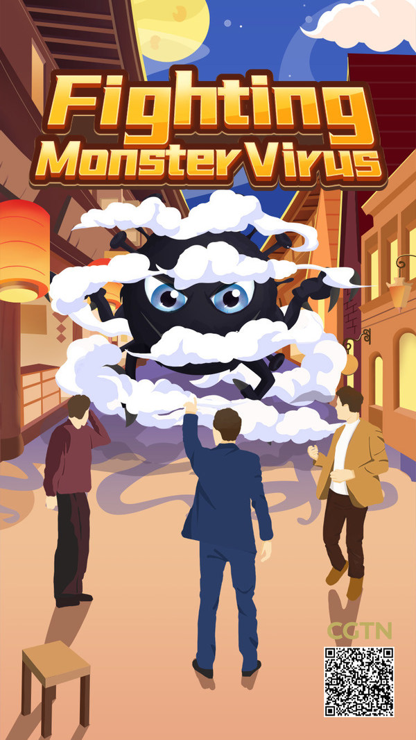 Permainan mudah alih 'Fighting Monster Virus'