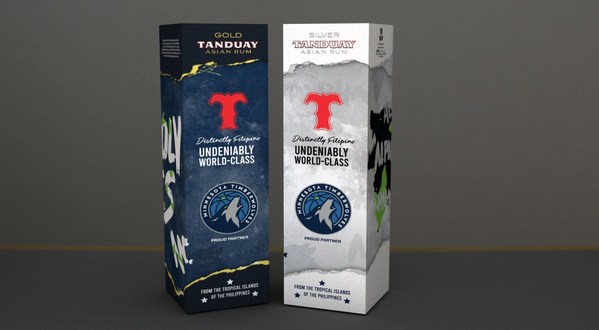 Tanduay Distillers has inked a partnership with the Minnesota Timberwolves. As part of the deal, they are releasing a co-brand packaging of Tanduay Rum products for the fans.