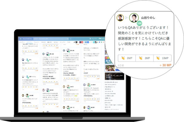 Screen display of Tech Portal “Magrazie”