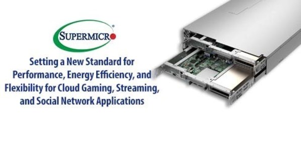 Supermicro Breakthrough Multi-Node, Multi-GPU Platform Delivers Unrivaled Energy Efficiency and Flexibility for a New Performance Standard of Video Streaming, Cloud Gaming, and Social Networking Applications