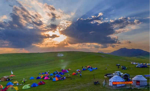 The beautiful Horqin Grassland lies in eastern Inner Mongolia autonomous region of China. [Photo/China SCIO]