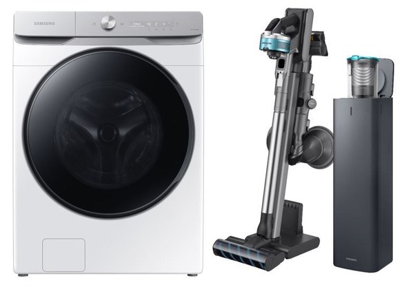 삼성의 세탁기 및 진공청소기 신상품군에 적용된 이네오스스티롤루션 Zylar(R) 261 (삼성전자 이미지, 2021년)