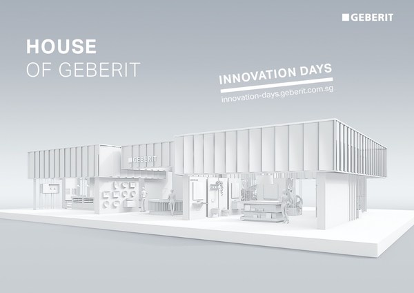 "House of Geberit": Geberit will stream presentations on design, functionality, and technology directly to the participants' end devices from an offline trade fair booth.
