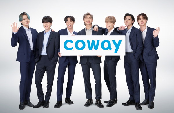 BTS, the Global Brand Ambassador of Coway