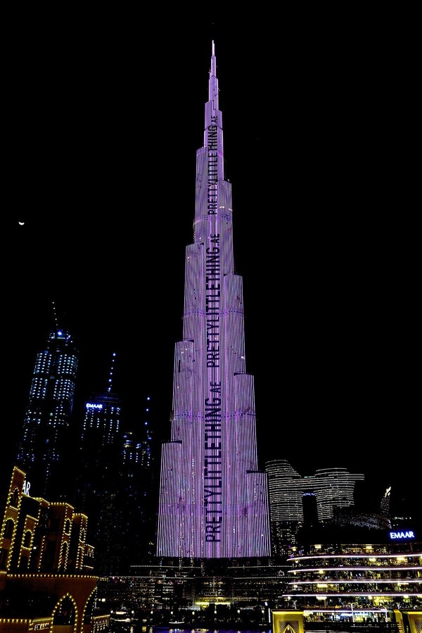 PrettyLittleThing Turns Burj Khalifa Pink