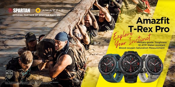 Rugged Military-Grade Smartwatch is the Ultimate Partner for Challenging Military-Grade Obstacle Course, Amazfit Partners with Spartan