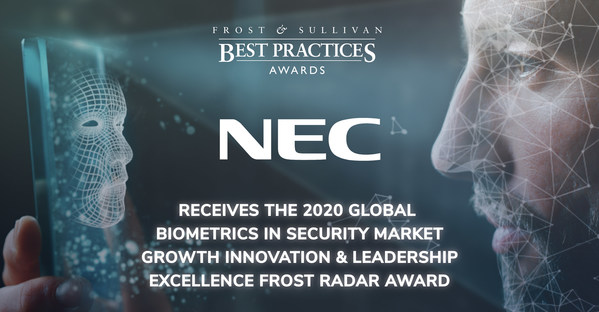 NEC Applauded by Frost & Sullivan for its Vertical-specific Biometric Identity Solutions