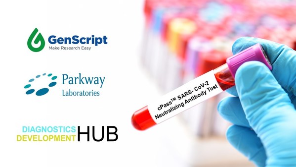 Công ty GenScript, Phòng thí nghiệm Parkway cùng hợp tác với Trung tâm phát triển chẩn đoán (DxD) để cung cấp Dịch vụ xét nghiệm kháng thể trung hòa cPass(TM) SARS-CoV-2 tại Singapore