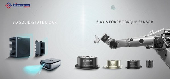 Hypersen 3D Solid-state LiDAR and 6-Axis Force Torque Sensor