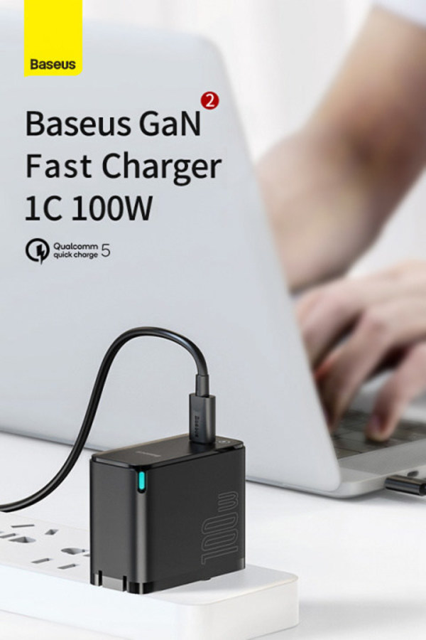 Baseus First Ultralight 100W QC5 GaN Laptop Charger
