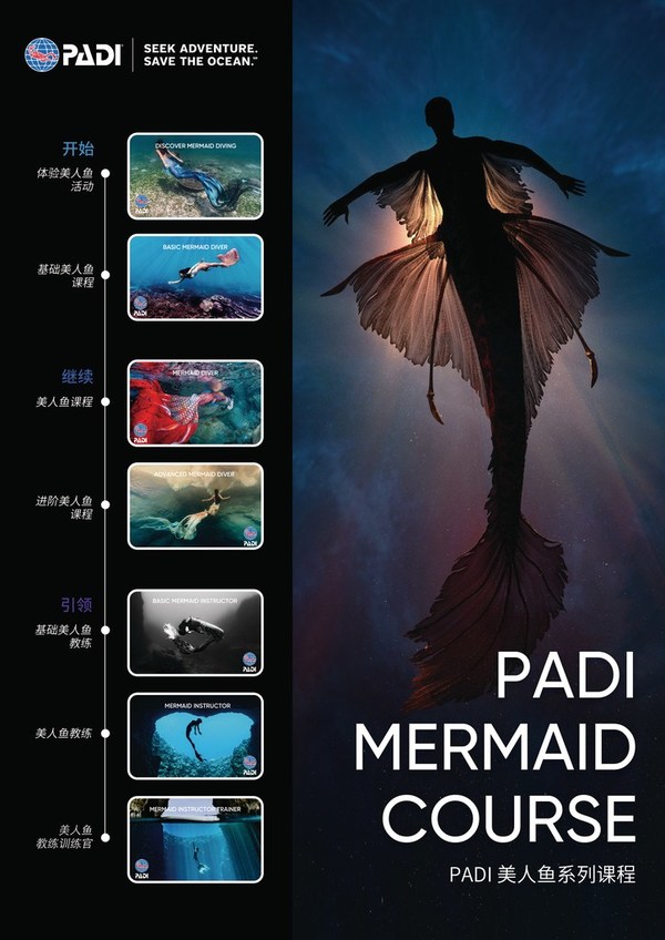 PADI 美人鱼系列课程