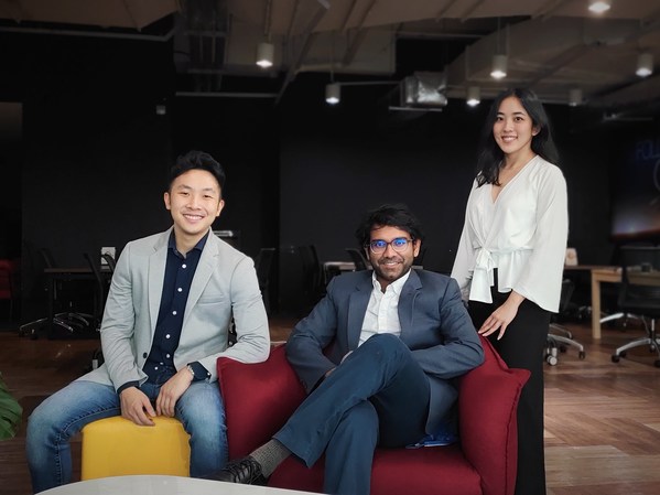 Co-founders of LXE (from left to right): Joshua Goh, Abhilaash Subramaniam, Nadia Razak
