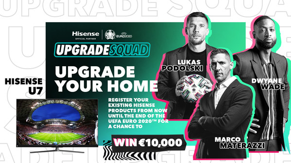 Dwyane Wade dengan rasminya memulakan kempen #UpgradeYourHome dengan memanggil legenda-legenda bola sepak Eropah yang termasuk Marco Materazzi dan Lukas Podolski untuk membawa Musim Naik Taraf ke Eropah.
