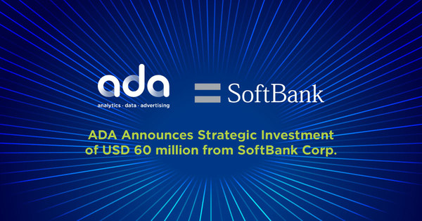 ADA Announces Strategic Investment of USD 60 million from SoftBank Corp.
