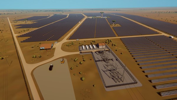 3D Design of the Golomoti Solar and Energy Storage Project