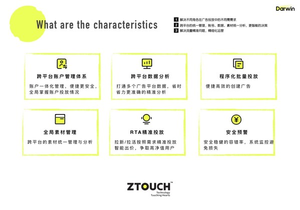 ZTouch 广告数智投放平台Darwin的六大特性