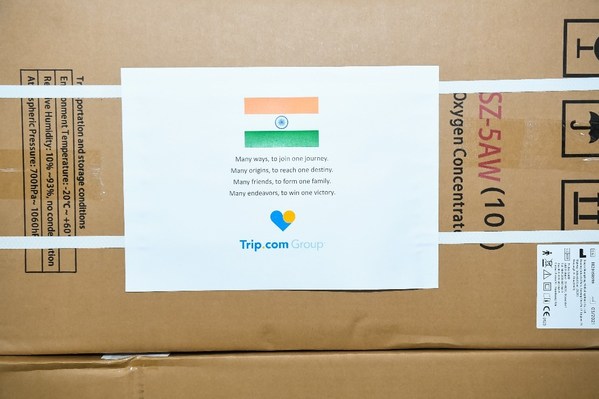 Trip.com Group donated 400 oxygen concentrators to industry partners and local organisations in India to provide support during the COVID-19 crisis