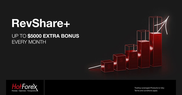 RevShare+ Get an extra bonus up to $5000!