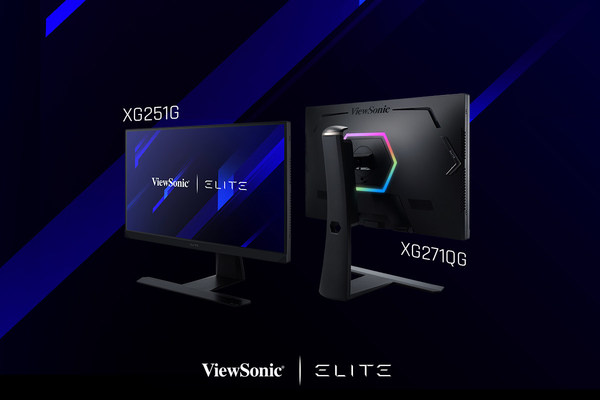 ViewSonic unveils ELITE professional gaming monitors, ELITE XG251G and XG271QG, armed with the latest NVIDIA Reflex and G-Sync technology. Delivering maximized latency improvements for high-velocity, graphics-intensive games.