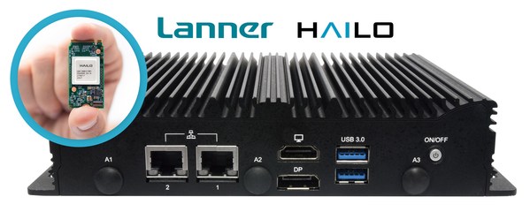 Lanner's LEC-7242 industrial wireless gateway, combined with the Hailo-8™ AI Acceleration Module, leads to solutions that process multiple video streams in real-time on a single device.